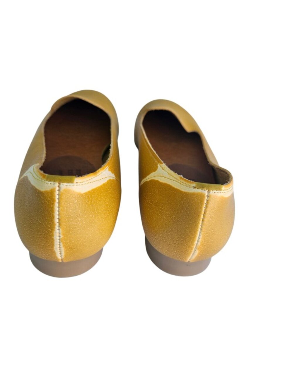 maRe maRe Japan Shoes Mustard Yellow Leather Slip-On Loafer Flat Sz 6.5N - Picture 9 of 12